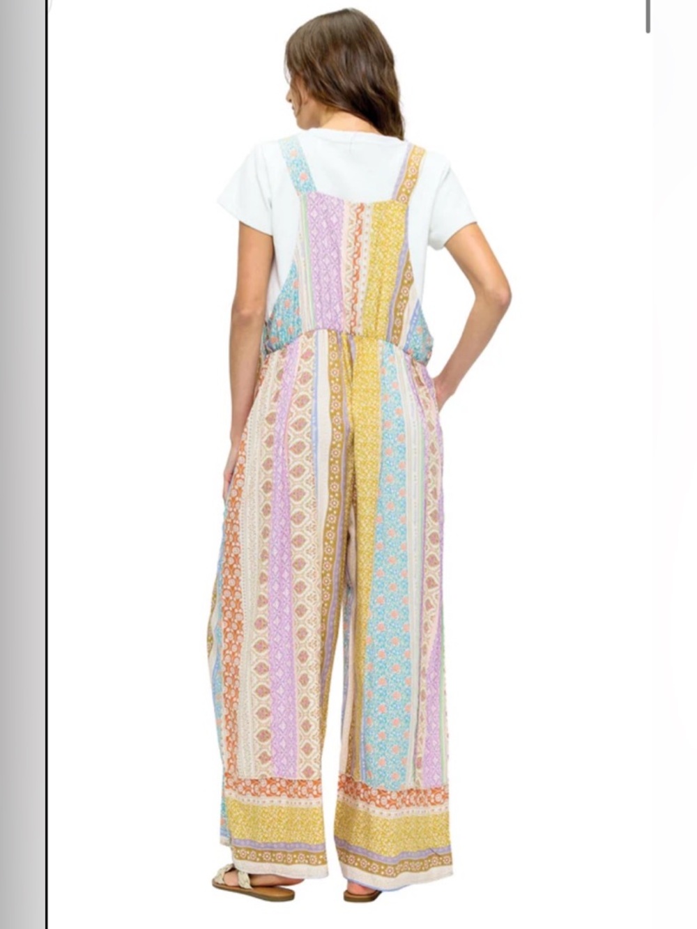 187 ❤️ Floral Boho Ruffled
Multicolor Overall - Picture 3 of 4